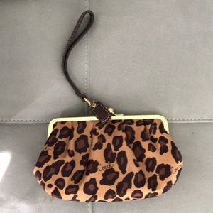COACH Leopard Clutch